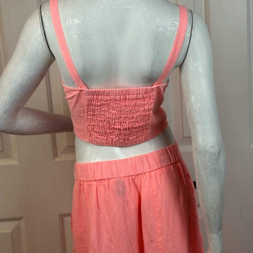 Universal Thread Pink Button-Front Midi Skirt And… - image 2